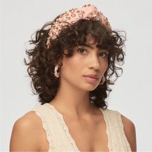 Lele Sadoughi Pink and Cream Beaded Earrings